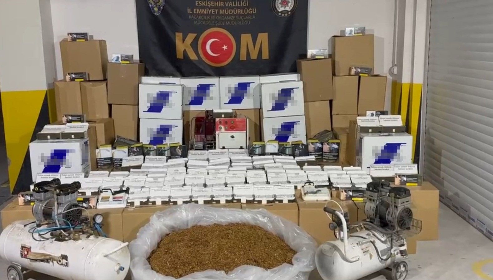 eskisehirde 315 kilogram kacak tutun ele gecirildi KSW1E2SD