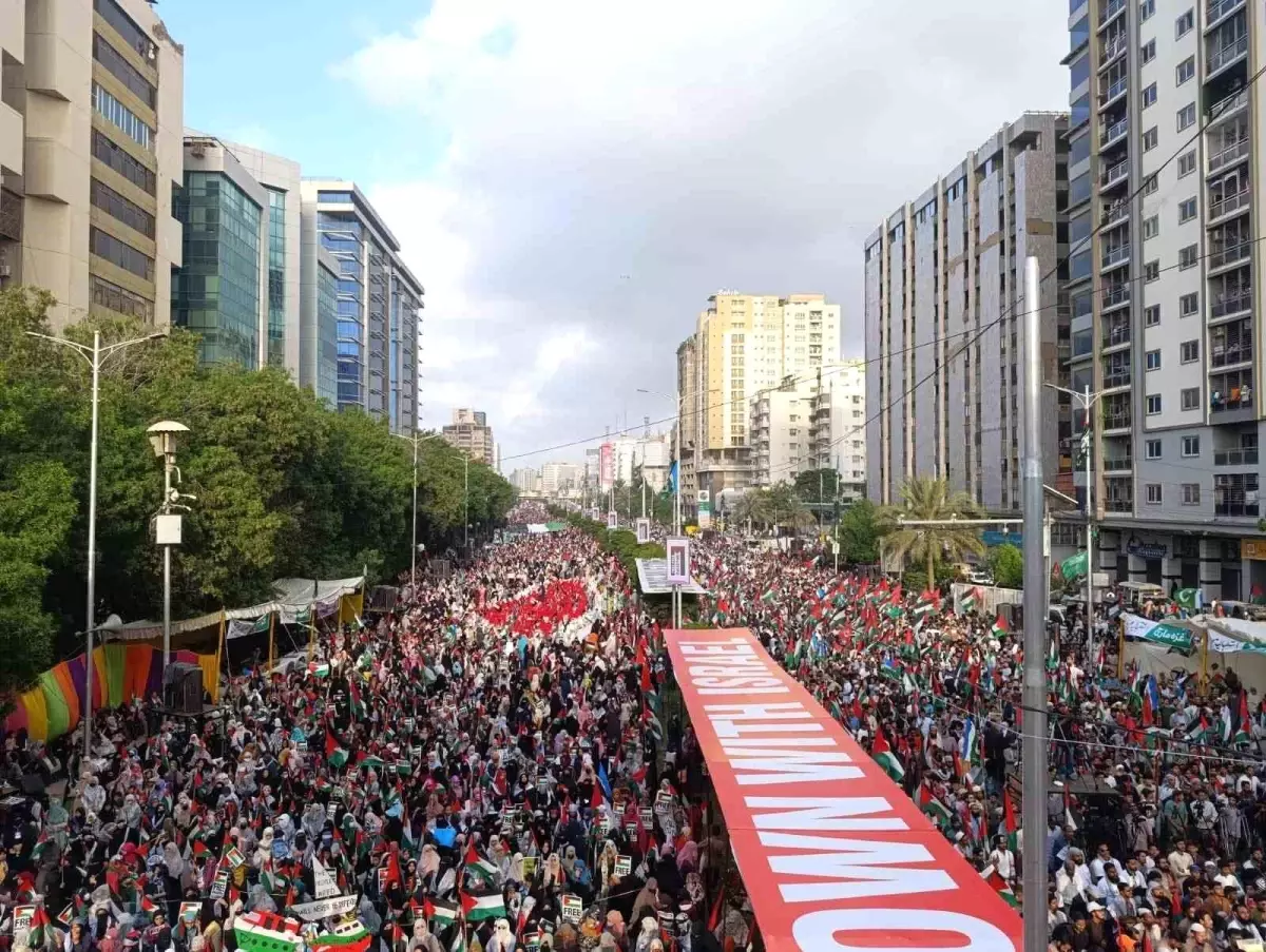 pakistanda gazze icin destek gosterisi cElslhgz